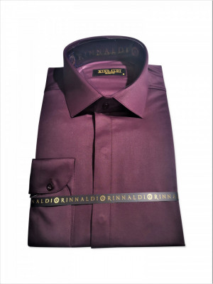 Camasa grena slim fit Corado (Marime: INT/S) foto