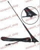 Antena Auto FM DAB 380mm Coaxial, Lungime Cablu 2m, Talpa 54 Grade, pentru Semnal Radio