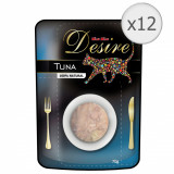 Hrana umeda pentru pisici Desire, Ton File, 12x70g, Miau Miau