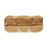 Platou lemn cu 5 compartimente 63x8x2.5cm / EXT 6080