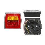 Lampa auto BestAutoVest pentru remorca cu LED, universala Dreapta/Stanga 12/24V , 95x90x45mm. Rosu/ Galben, 1 buc., Rapid