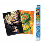 Set 2 Postere Chibi Dragon Ball - Goku &amp; Shenron (52x38)