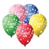 Set Baloane Latex, Multicolor, 35cm, La Mulți Ani, 10 Bucăți, Oem