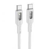 Cumpara ieftin Cablu transfer date si incarcare Hoco U120 USB-C - USB-C QC3.0 60W 3A 1.2m, Gri