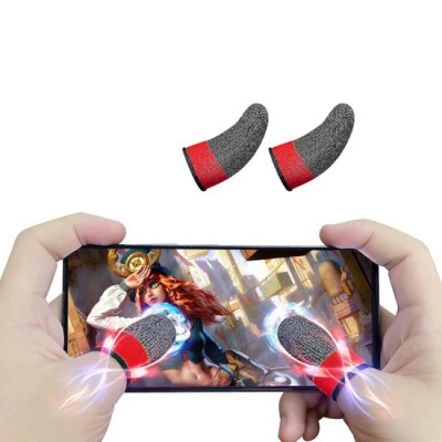 Manusi Antialunecare de Gaming pentru Degete - Hoco Phantom (FS4-03) - Red foto