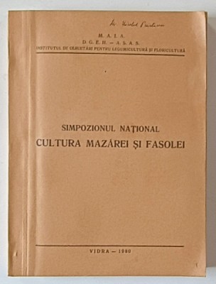SIMPOZIONUL NATIONAL CULTURA MAZAREI SI FASOLEI , VIDRA - ILFOV , 1980 foto