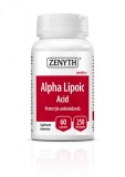 Alpha Lipoic Acid, 60 capsule, 250 mg capsula, neuropatia diabetica, reducerea rezistentei la insulina, intepaturi in membre, ZENYTH