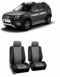 Cumpara ieftin Set huse scaune din piele fata Dacia Duster 2010-2017 (1+1)