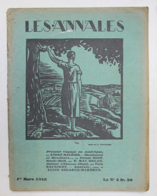 LES ANNALES POLITIQUES ET LITTERAIRES - GRANDE REVUE MODERNE DE LA VIE LITTERAIRE , 1 er MARS 1928 foto