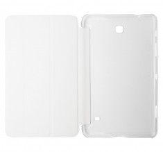 Husa tip carte alba spate transparent cu stand pentru Samsung Galaxy Tab 4 8.0 (SM-T330), Tab 4 8.0 LTE (SM-T335) foto