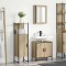 vidaXL Set Mobilier Baie din 3 Piese Stejar Lemn Ingineresc
