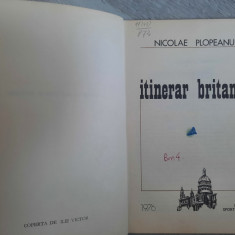 Itinerar britanic de Nicolae Plopeanu