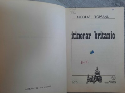 Itinerar britanic de Nicolae Plopeanu foto