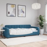 VidaXL Pat de zi, albastru, 80x200 cm, catifea 354050