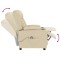 Fotoliu rabatabil electric, crem, material textil - 10