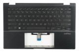 Carcasa superioara cu tastatura palmrest Laptop, Asus, ZenBook 14, UX463FL-2G, 90NB0NY1-R31US0, 13NB0NW1P0101X, 13N1-A1A0221, iluminata, neagra, layou