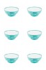 Set boluri, 6 piese, 350 ml, Plastic, Verde