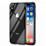 Husa Apple iPhone XS MAX Magnetica 360 grade Black, Perfect Fit cu spate de sticla securizata premium, MyStyle