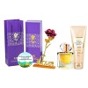 Set Avon TTA Today Femei: Parfum, Loțiune Corp + Insignă Motivatională &amp; Trandafir Aurit Cadou! Floral, Neroli, Mosc, Frezie