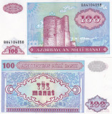 Azerbaijan 100 Manat 1993 P-18b UNC