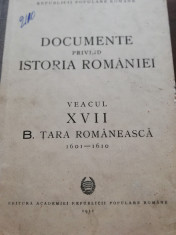 Documente Privind Istoria Romaniei. Veacul XVII - B. Tara Romaneasca foto