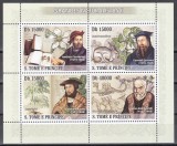 Sao Tome si Principe 2008 - Naturaliști, Bloc, Cota 10 EURO, RARA, MNH