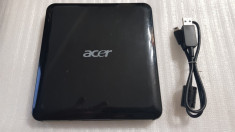 DVD-RW Extern Acer ESW860, USB 2.0 , slim, negru - poze reale foto