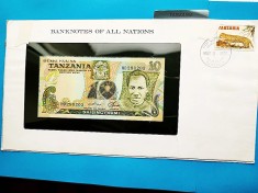 10 Shillingi 1978 Tanzania-in pliant de prezentare