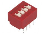 Comutator DIP-SWITCH 4 Secțiuni OFF-ON 0,025A/25VDC