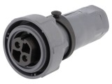 Conector Circular Mamă 2PIN Buccaneer 7000 Nichelat