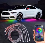 Kit de 6 benzi flexibile RGB Xentech Light Iluminat sub masina App control 12V