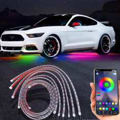 Kit de 6 benzi flexibile RGB Xentech Light Iluminat sub masina App control 12V