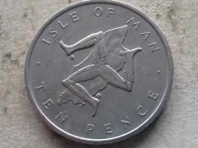 INSULA MAN-10 PENCE 1976 foto