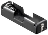 Suport Baterie AA R6 cu Lamele Lipire Negru Goobay 11489, 1xAA, Mignon, -20&deg;C - 50&deg;C, 57x17x14mm
