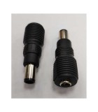 Mufa adaptoare alimentare DC 2.5x5.5 mm mama la 6.3x4 mm tata, Oem