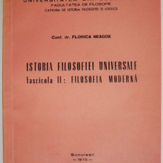 Istoria filosofiei universale. Filosofia moderna – Florica Neagoe