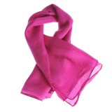Esarfa fucsia din matase 50 x 50 cm
