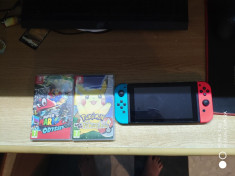 Consola Nintendo Switch + 2 Jocuri(Super Mario Odyssey &amp;amp; Pokemon Let&amp;#039;s Go) foto