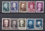 ROMANIA 1956 LP 423 ANIVERSARI CULTURALE SERIE STAMPILATA