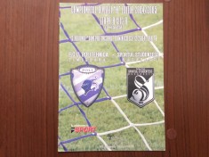 program meci fotbal FCU politehinca poli timisoara - fc sportul studentesc campionatul diviziei A de fotbal romania 2004-2005 / 16 pagini + bilet meci