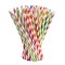 Set 25 paie, flippy, din hartie, 20 cm, model cu dungi, multicolor