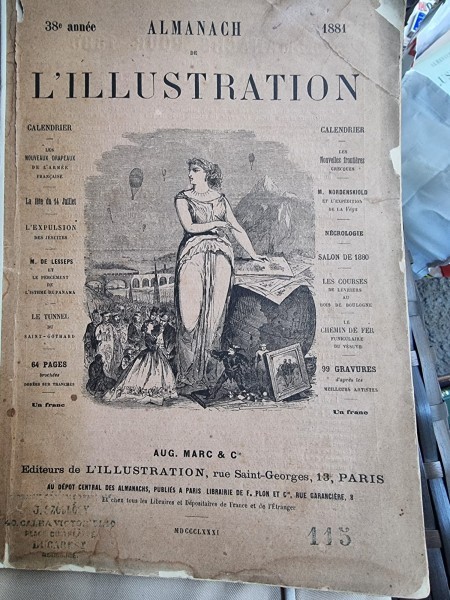 Almanach de L&#039;Illustration 1881 - 38 annee