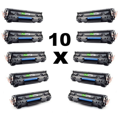 Set 10 tonere compatibile vrac cf283a black pentru hp MultiMark GlobalProd foto