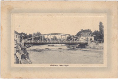 CP Salutari din Hateg Hatszeg Podul ND(1914) foto