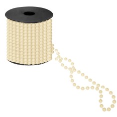 Ghirlanda de margele pentru bradul de Craciun, 10 metri, crem Household NewTrend