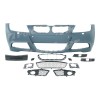 Set bara fata BMW Seria 3 (E90/E91), 11.2004-08.2008, cu gauri spalator si senzori parcare; grunduit, de vopsit; type M-Tech; cu grile inferioare; cu