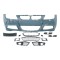 Set bara fata BMW Seria 3 (E90/E91), 11.2004-08.2008, cu gauri spalator si senzori parcare; grunduit, de vopsit; type M-Tech; cu grile inferioare; cu