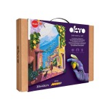 Set pictura si modelare 3d cu argila usoara, 30*40 cm - lemon weekend