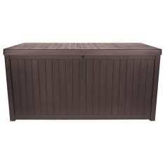 TM-SBW43H TOUGH MASTER 430L Storage Box Wooden style, coffee, hinges Innovative ReliableTools