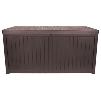 TM-SBW43H TOUGH MASTER 430L Storage Box Wooden style, coffee, hinges Innovative ReliableTools foto
